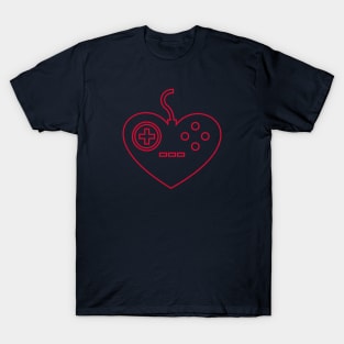 Video Gamer Valentines Day - Controller Heart T-Shirt